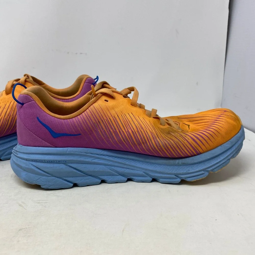 Hoka Rincon 3 Wide‎ Women 9.5D Orange Fuchsia Running Shoes 1121371-MOCY